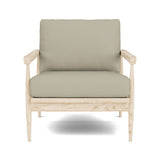 Eim Accent Chair in Natural Latex - Leather Accent Chair Medley White Oak Tomo Smoke 