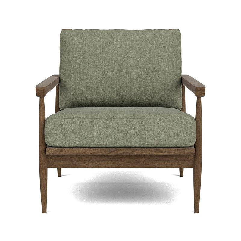 Eim Accent Chair in Natural Latex - Linen Accent Chair Medley Walnut Juneberry Caribou 