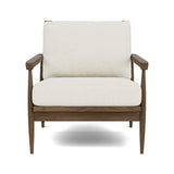 Eim Accent Chair in Natural Latex - Linen Accent Chair Medley Walnut Stonecrop Oyster 