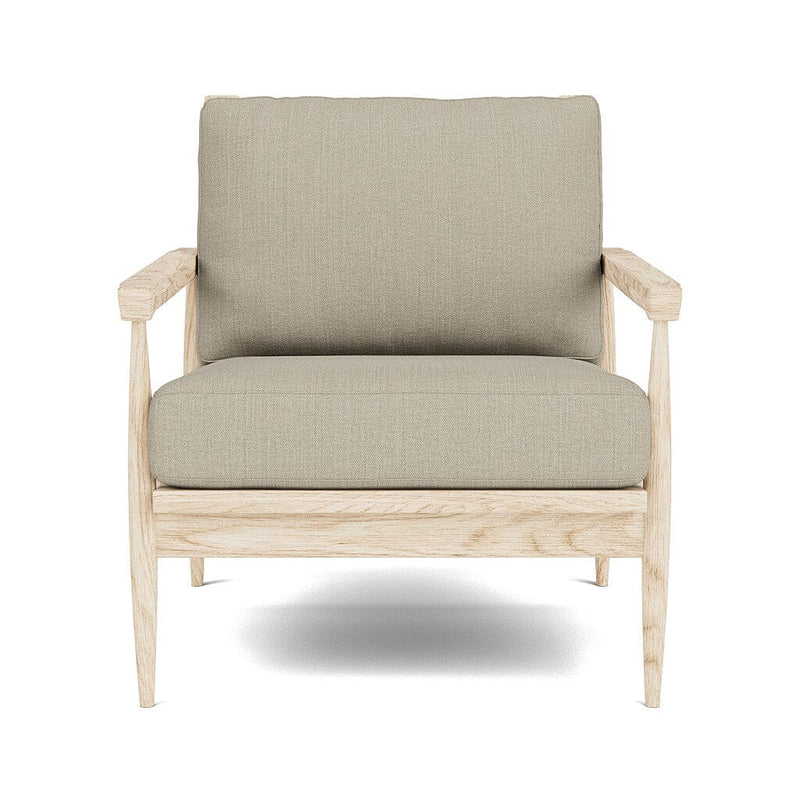 Eim Accent Chair in Natural Latex - Linen Accent Chair Medley White Oak Juneberry Pebble 