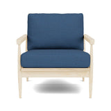 Eim Accent Chair in Natural Latex - Recycled Polyester Accent Chair Medley Maple Alpine French Blue 