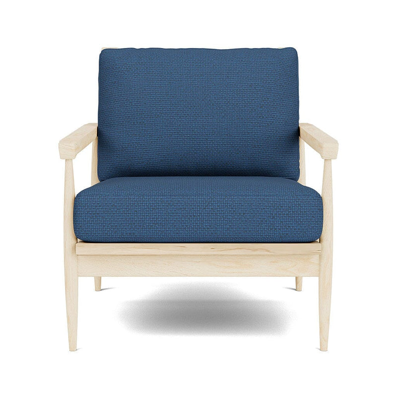 Eim Accent Chair in Natural Latex - Recycled Polyester Accent Chair Medley Maple Alpine French Blue 