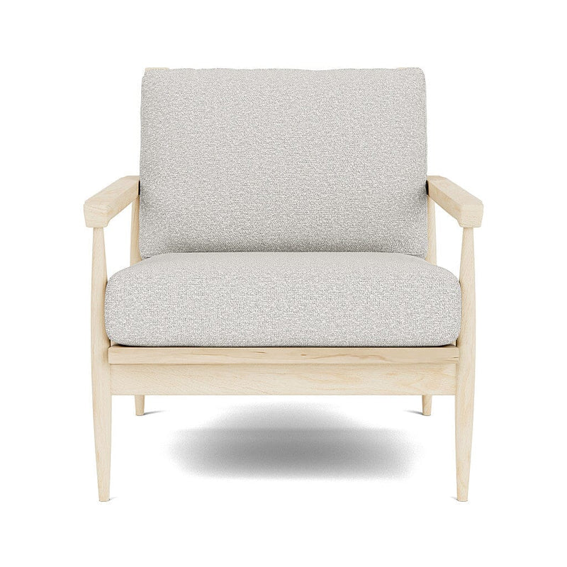 Eim Accent Chair in Natural Latex - Recycled Polyester Accent Chair Medley Maple Poplar Bouclé Vanilla 