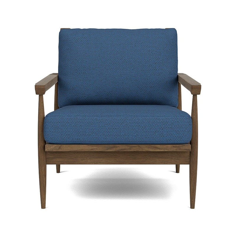 Eim Accent Chair in Natural Latex - Recycled Polyester Accent Chair Medley Walnut Alpine French Blue 