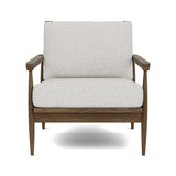 Eim Accent Chair in Natural Latex - Recycled Polyester Accent Chair Medley Walnut Poplar Bouclé Vanilla 