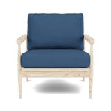 Eim Accent Chair in Natural Latex - Recycled Polyester Accent Chair Medley White Oak Alpine French Blue 