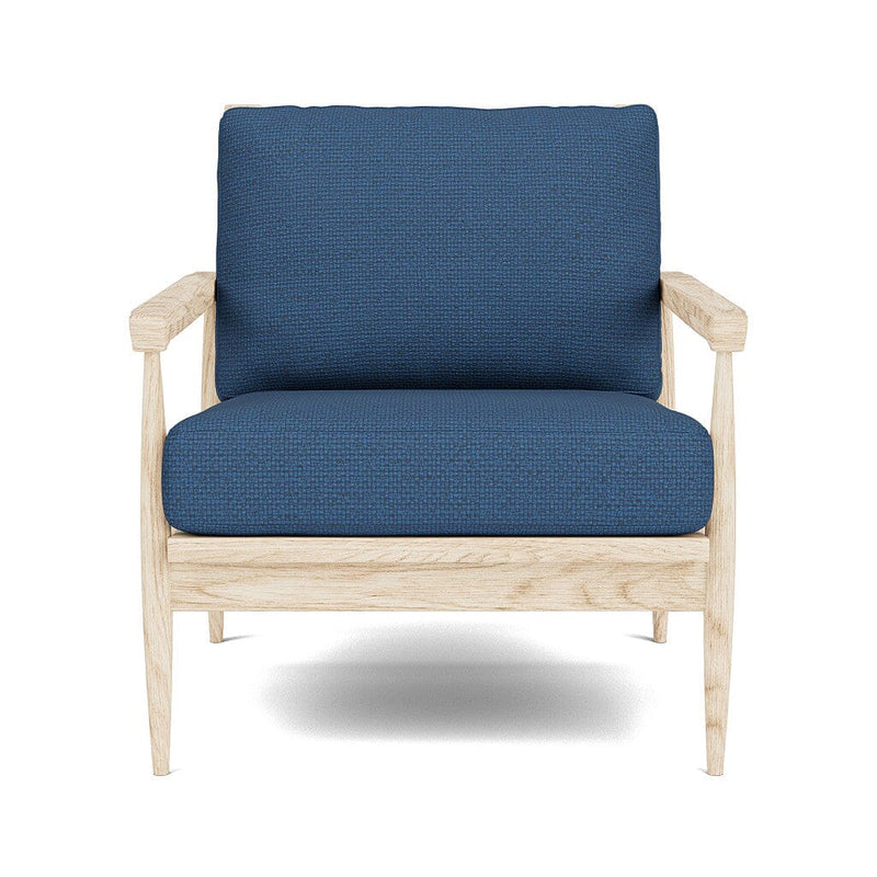 Eim Accent Chair in Natural Latex - Recycled Polyester Accent Chair Medley White Oak Alpine French Blue 