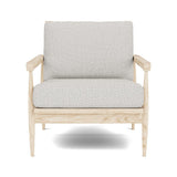 Eim Accent Chair in Natural Latex - Recycled Polyester Accent Chair Medley White Oak Poplar Bouclé Vanilla 