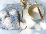 Elana Gabrielle Iris Linen Tea Towel Tea Towels Elana Gabrielle 