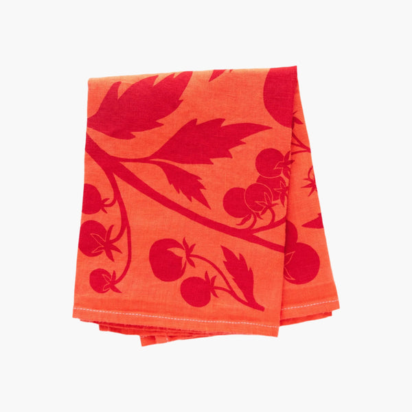 Elana Gabrielle Tomato Linen Napkins - Set of 2 Napkins Elana Gabrielle 