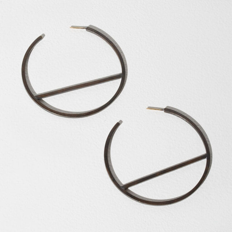 Embrace Hoop Earrings Earrings Mulxiply Oxidized Brass 