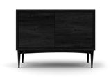 Emilia 2-Door Storage Cabinet Media Consoles and Credenzas Medley Black Oak 