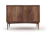 Emilia 2-Door Storage Cabinet Media Consoles and Credenzas Medley Walnut 