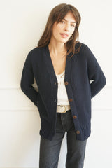 Emily Cardigan Women's Cardigans Paneros Clothing Midnight Navy XXS 