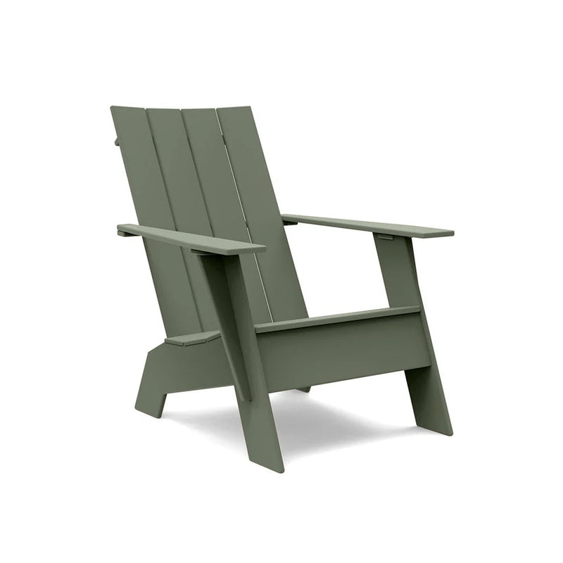 Flat Back Recycled Outdoor Adirondack Chair Outdoor Seating Loll Designs 