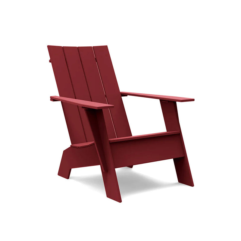 Flat Back Recycled Outdoor Adirondack Chair Outdoor Seating Loll Designs Chili Standard 