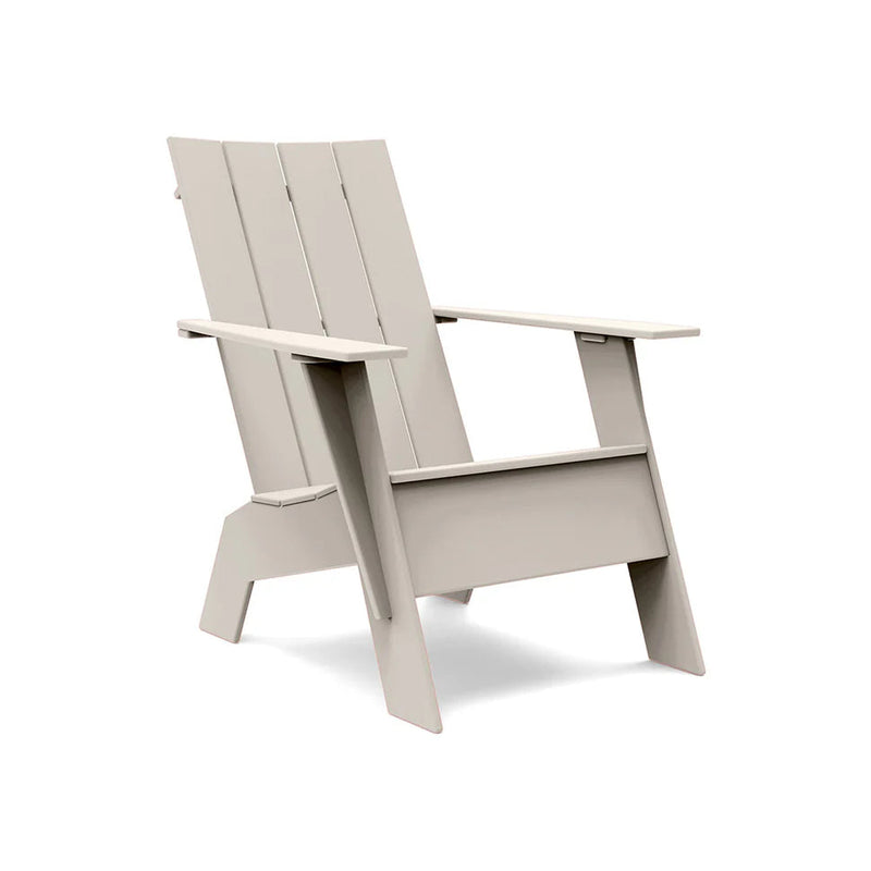 Flat Back Recycled Outdoor Adirondack Chair Outdoor Seating Loll Designs Fog Tall 