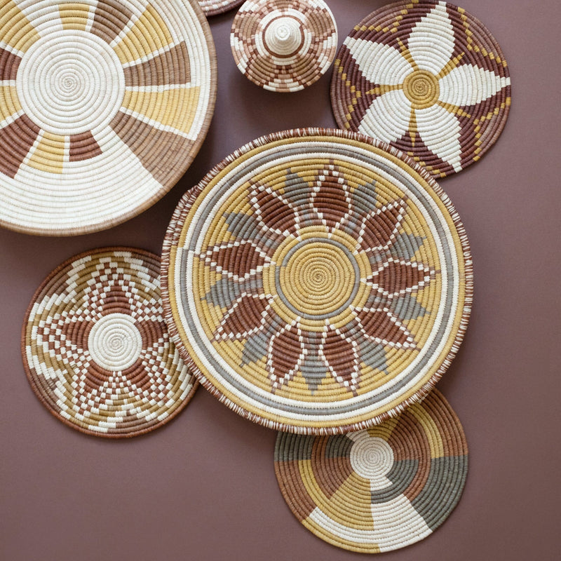 Flower Burst Culivate Basket Woven Bowls Maadili Collective 