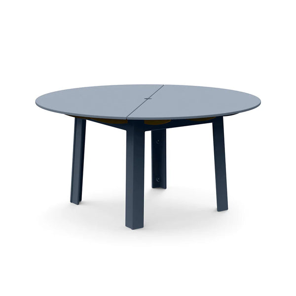Fresh Air Recycled Outdoor Round Table Outdoor Dining Loll Designs 60" Ash Blue 