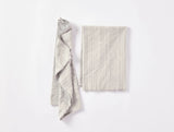 Fringe Stripe Organic Hand Towel Set Hand Towels Coyuchi Neutrals Hand Towel 