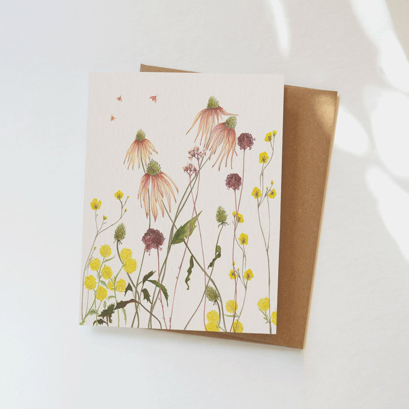 Garden Flowers Greeting Card Greeting Card Elana Gabrielle 