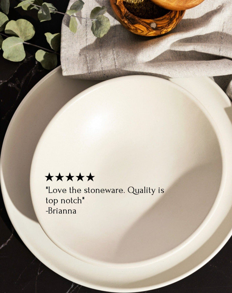 GHARYAN Stoneware Stoneware Pasta Plate | Dadasi 9.4" (Set of 4) Plate GHARYAN Stoneware 