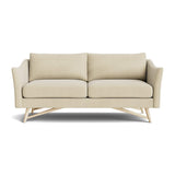 Gio Sofa in Natural Latex - Cotton Sofa Medley Maple Meadow Pebble 72" Sofa