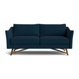 Gio Sofa in Natural Latex - Cotton Sofa Medley Walnut Larkspur Indigo 72" Sofa