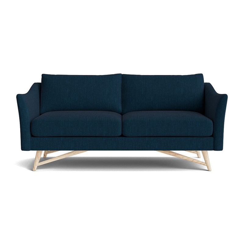 Gio Sofa in Natural Latex - Cotton Sofa Medley White Oak Larkspur Indigo 72" Sofa