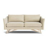 Gio Sofa in Natural Latex - Cotton Sofa Medley White Oak Meadow Pebble 72" Sofa