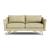 Gio Sofa in Natural Latex - Leather Sofa Medley Maple Bodie Linen 72" Sofa