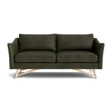 Gio Sofa in Natural Latex - Leather Sofa Medley Maple Bodie Moss 72" Sofa