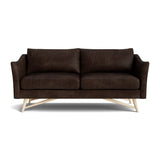 Gio Sofa in Natural Latex - Leather Sofa Medley Maple Palomar Molasses 72" Sofa