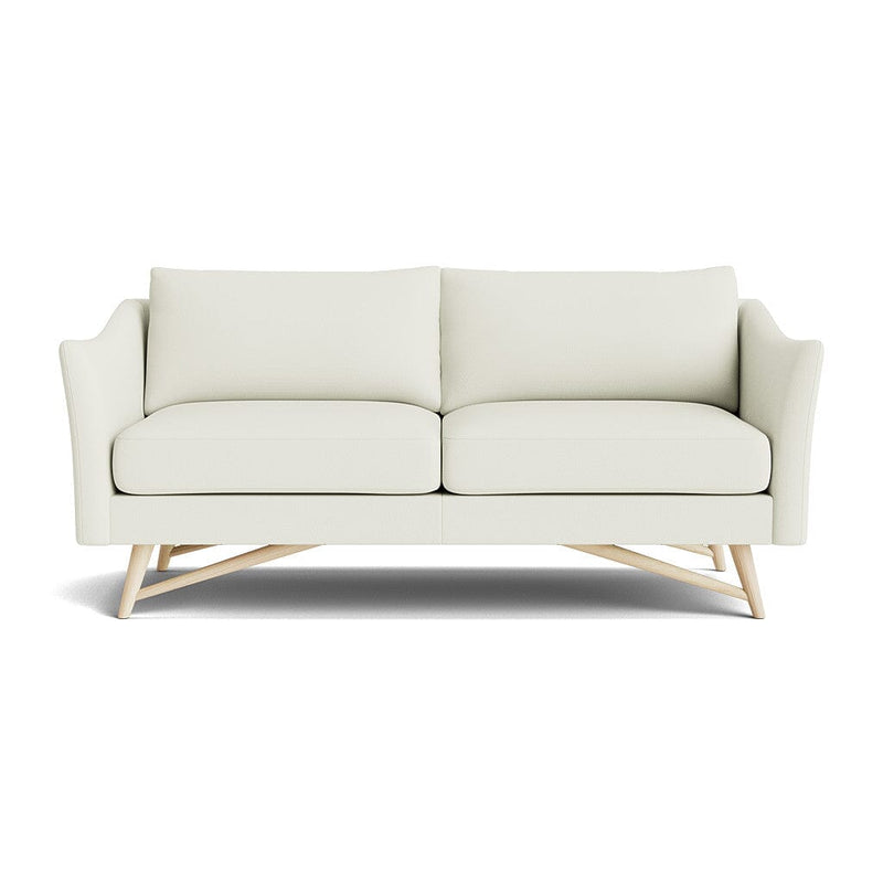 Gio Sofa in Natural Latex - Leather Sofa Medley Maple Tomo Cream 72" Sofa