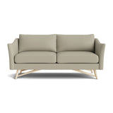 Gio Sofa in Natural Latex - Leather Sofa Medley Maple Tomo Smoke 72" Sofa