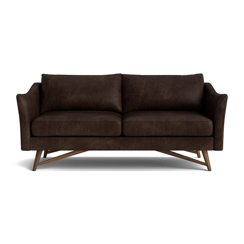 Gio Sofa in Natural Latex - Leather Sofa Medley Walnut Palomar Molasses 72" Sofa