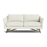 Gio Sofa in Natural Latex - Leather Sofa Medley Walnut Tomo Cream 72" Sofa