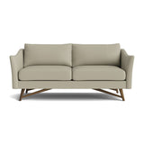 Gio Sofa in Natural Latex - Leather Sofa Medley Walnut Tomo Smoke 72" Sofa