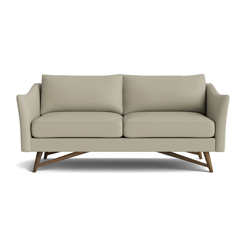 Gio Sofa in Natural Latex - Leather Sofa Medley Walnut Tomo Smoke 72" Sofa