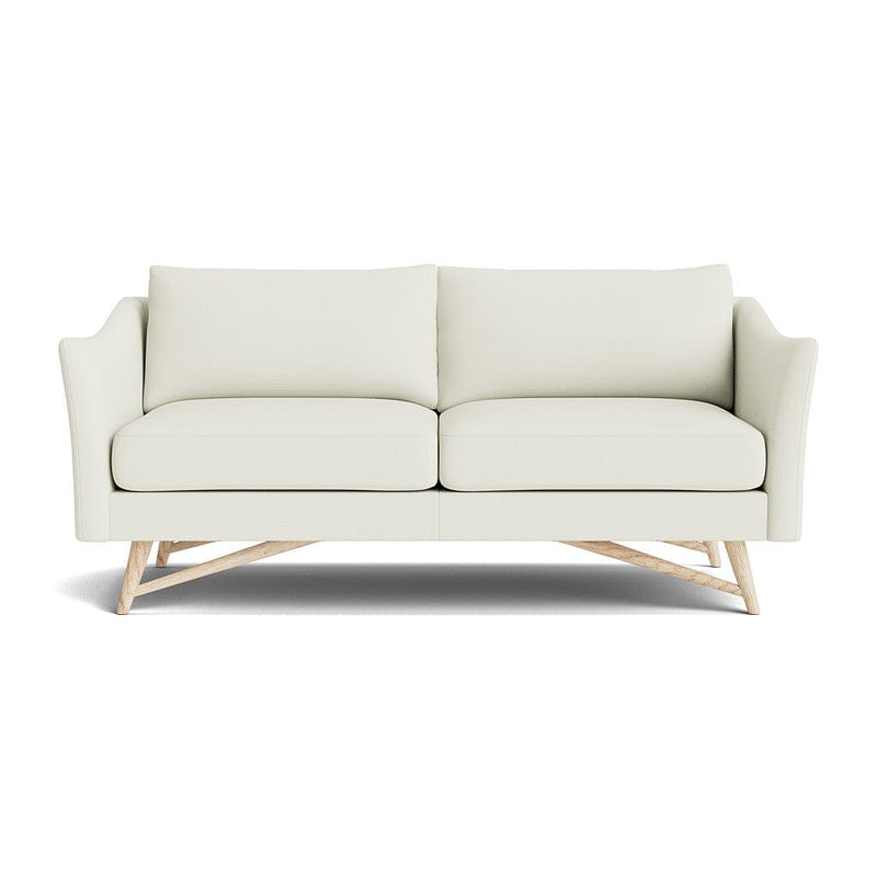 Gio Sofa in Natural Latex - Leather Sofa Medley White Oak Tomo Cream 72" Sofa