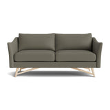 Gio Sofa in Natural Latex - Leather Sofa Medley White Oak Tomo Granite 72" Sofa