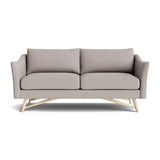 Gio Sofa in Natural Latex - Linen Sofa Medley Maple Juneberry Cobblestone 72" Sofa