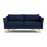 Gio Sofa in Natural Latex - Linen Sofa Medley Maple Juneberry Indigo 72" Sofa