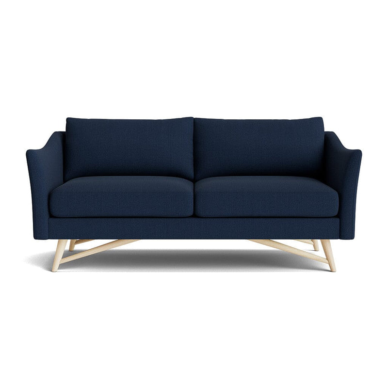 Gio Sofa in Natural Latex - Linen Sofa Medley Maple Juneberry Indigo 72" Sofa