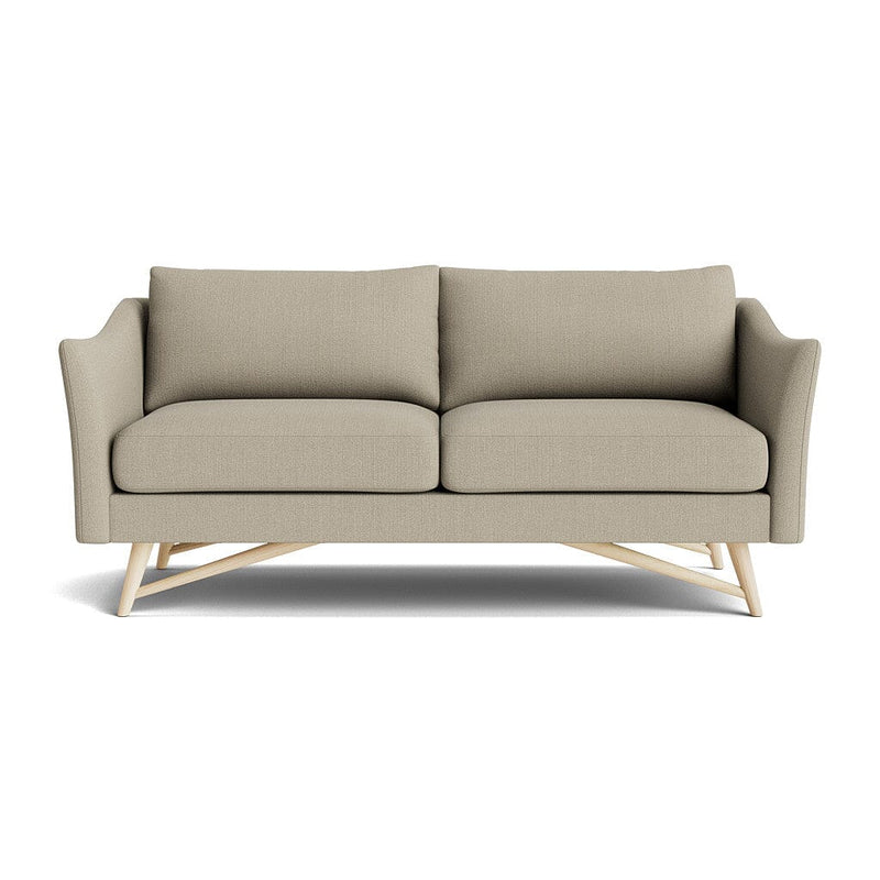 Gio Sofa in Natural Latex - Linen Sofa Medley Maple Juneberry Pebble 72" Sofa