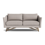 Gio Sofa in Natural Latex - Linen Sofa Medley Walnut Juneberry Cobblestone 72" Sofa