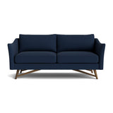 Gio Sofa in Natural Latex - Linen Sofa Medley Walnut Juneberry Indigo 72" Sofa