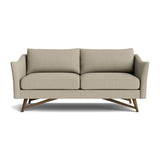 Gio Sofa in Natural Latex - Linen Sofa Medley Walnut Juneberry Pebble 72" Sofa