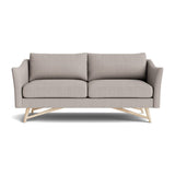 Gio Sofa in Natural Latex - Linen Sofa Medley White Oak Juneberry Cobblestone 72" Sofa