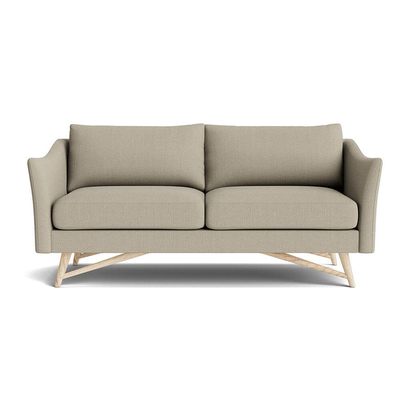 Gio Sofa in Natural Latex - Linen Sofa Medley White Oak Juneberry Pebble 72" Sofa